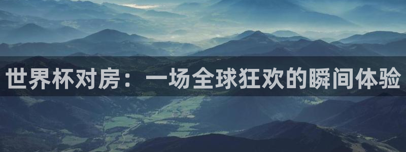 世界杯欧洲预选赛赛程:世界杯对房:一场全球狂欢的瞬间体验